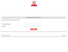 Tablet Screenshot of gestionemail.pec.fofi.it
